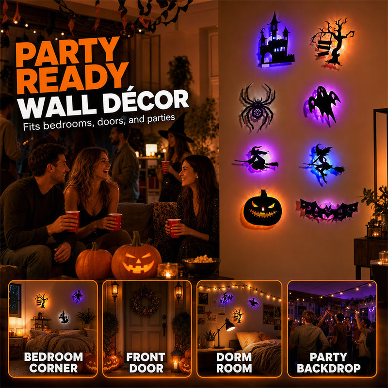 👻 Glow-in-the-Dark Halloween Wall Stickers
