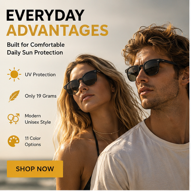 🔥💕Unisex Fashion UV-Protective Sunglasses