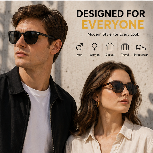 🔥💕Unisex Fashion UV-Protective Sunglasses