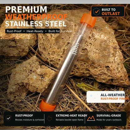 Telescopic Stainless Steel Blow Fire Tubev