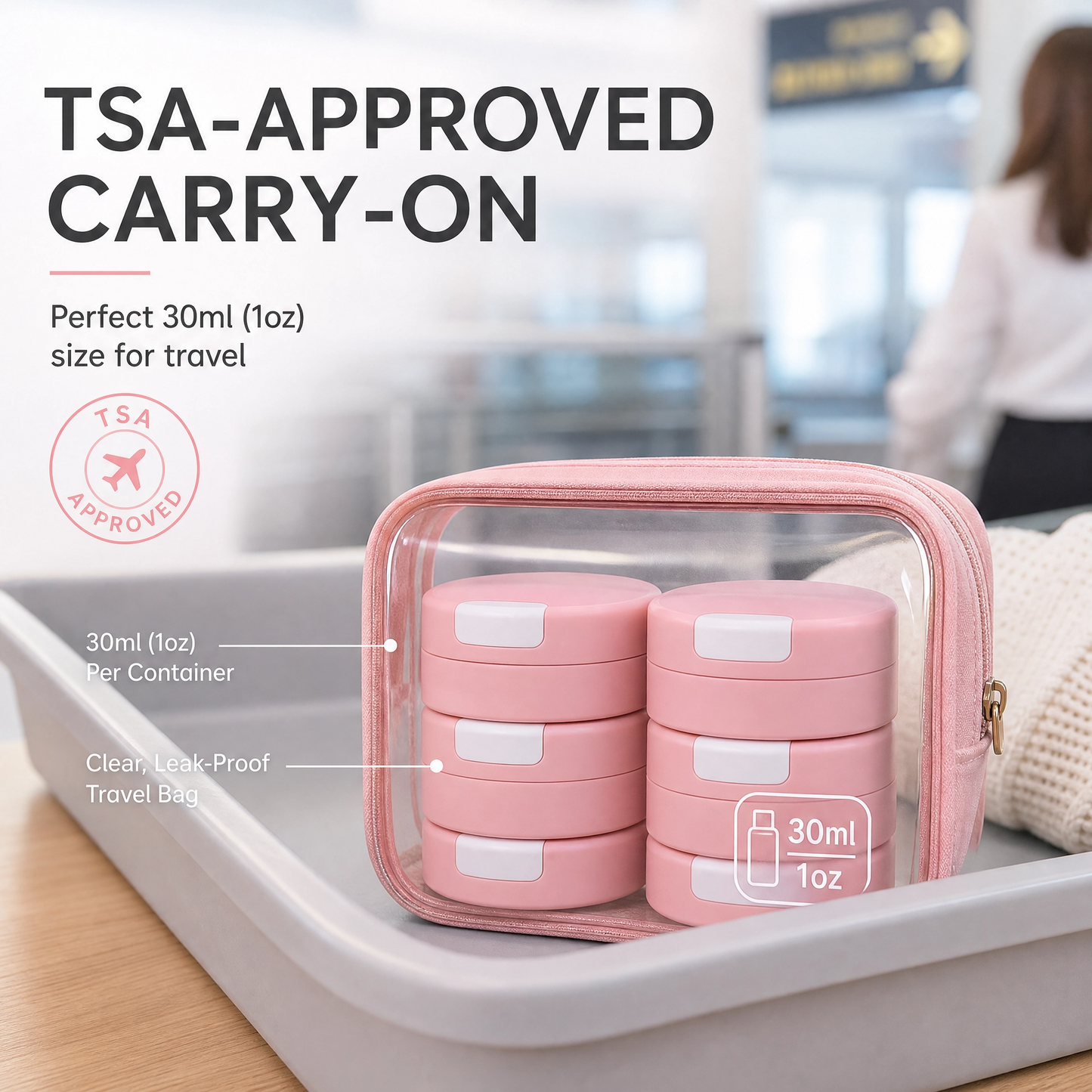 Magnetic Travel Container Set (30ml/1oz) 🧳🧲
